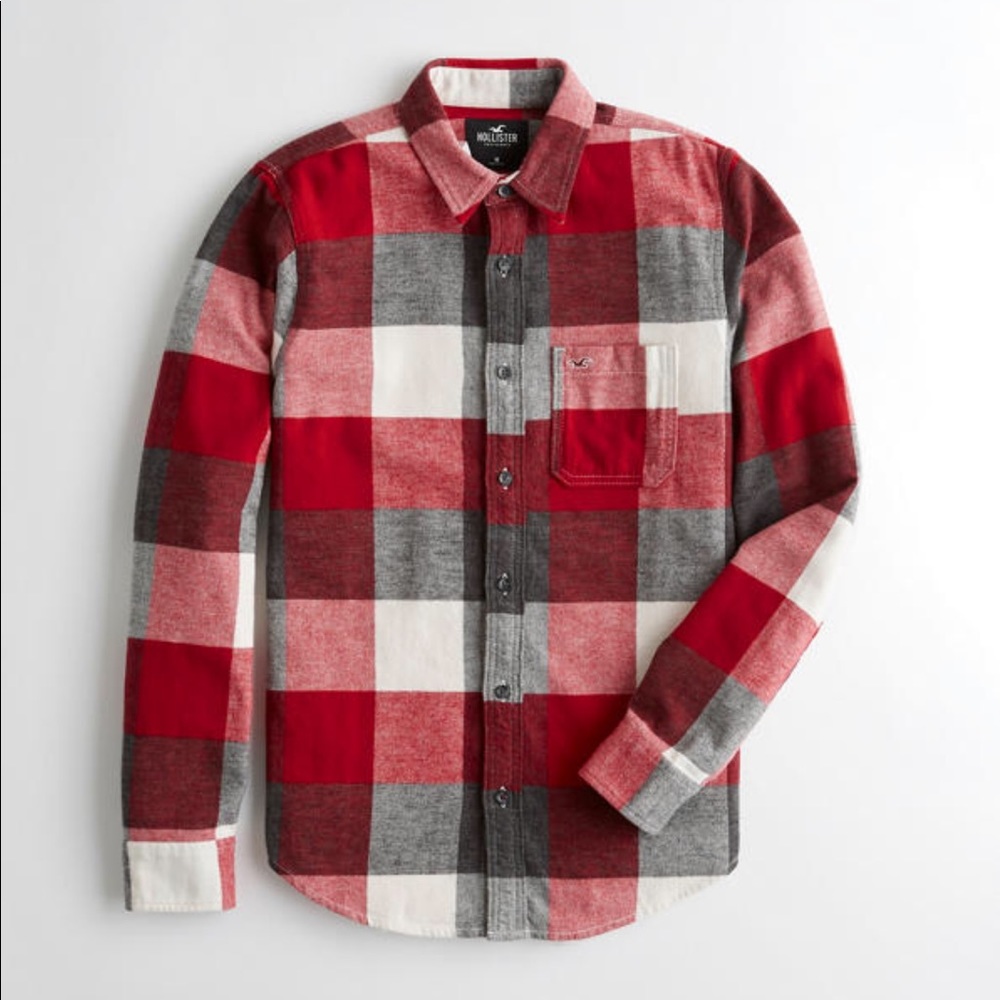Hollister Slim Fit Flannel Shirt